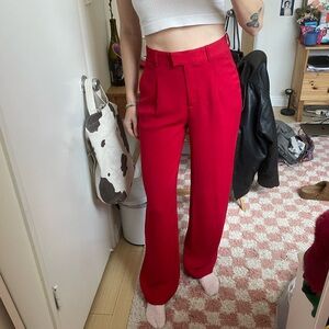 Babaton size 2 red trousers